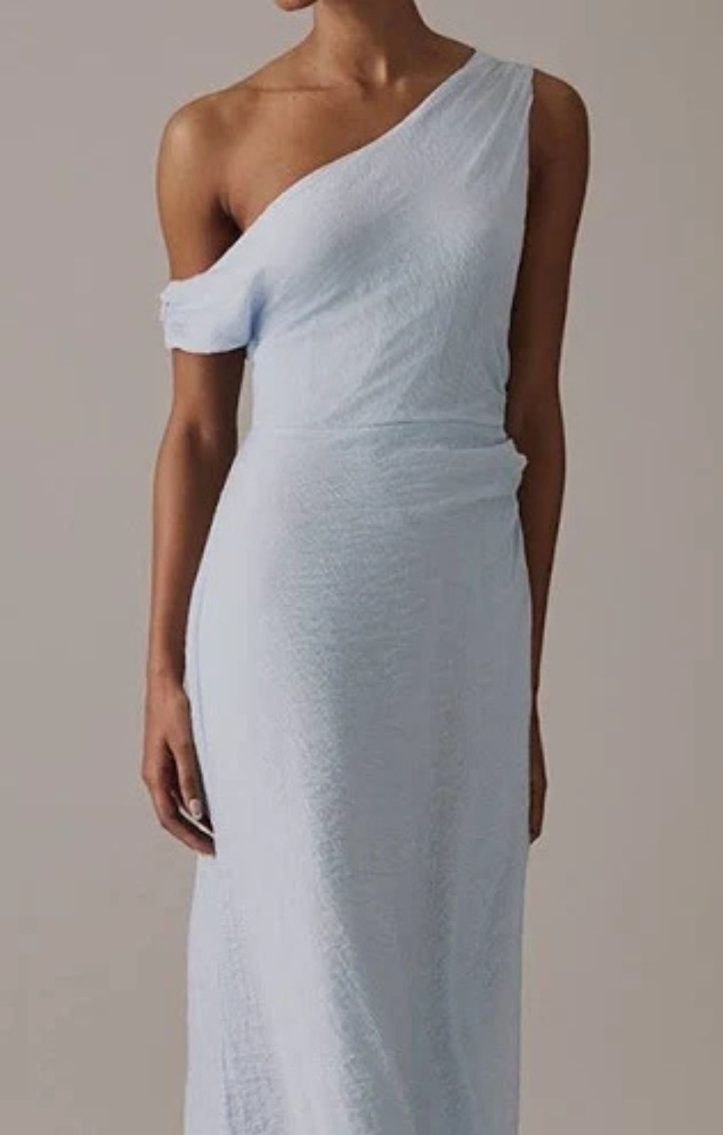Nobody's Child Blue One Shoulder Skylar Midi Dress – dresses by Nobody's Child, available to rent from Hirestreet
