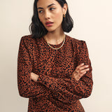 Nobody's Child Fearne Cotton Cord Leopard Print Peggy Mini Dress