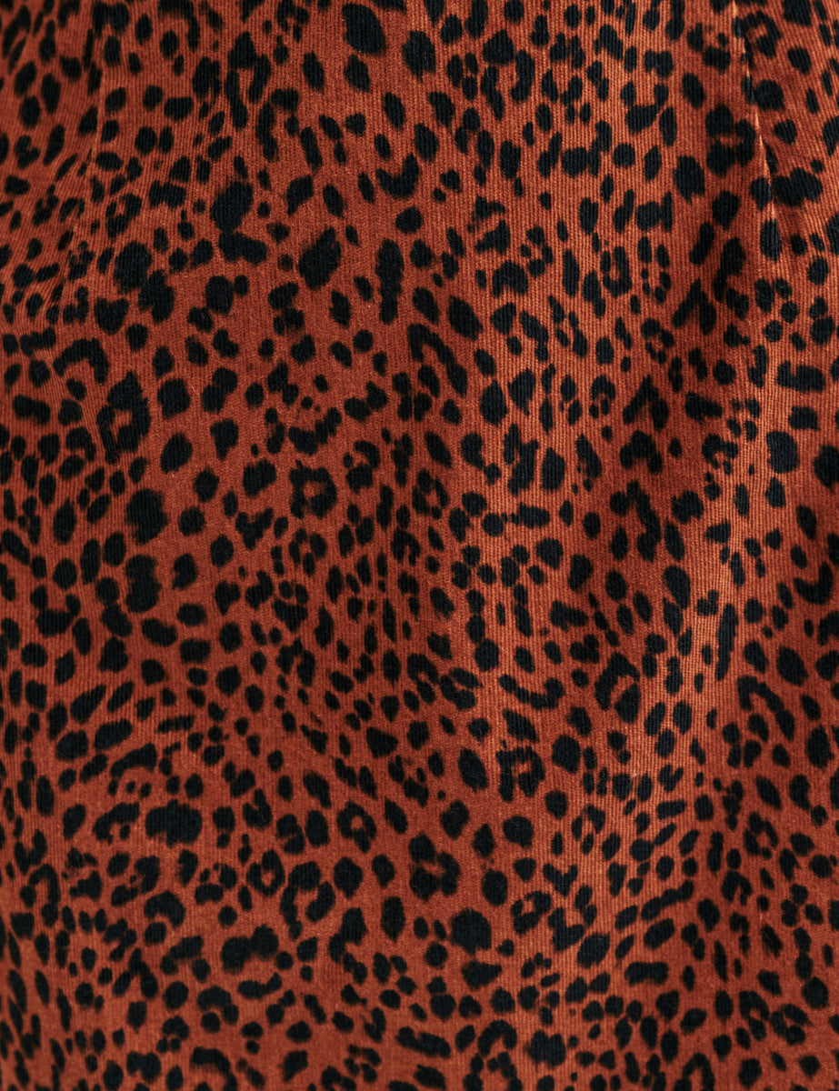 Nobody's Child Fearne Cotton Cord Leopard Print Peggy Mini Dress