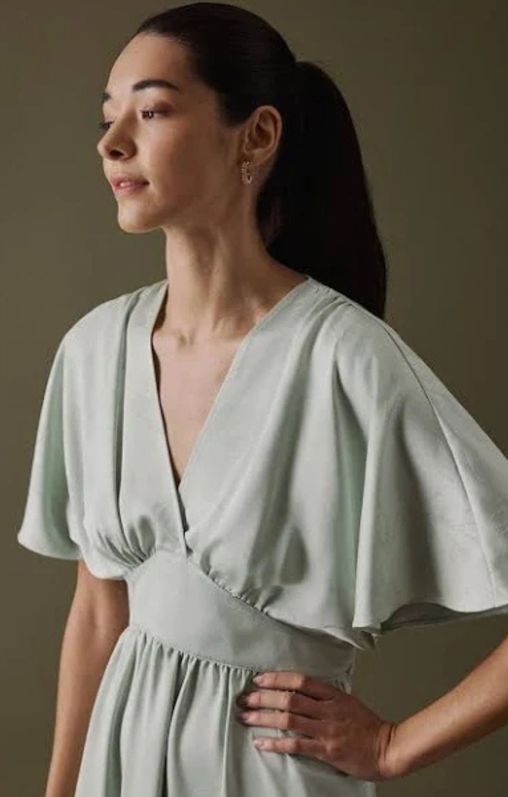 Nobody's Child Green Lorelai Midaxi Dress – dresses by Nobody's Child, available to rent from Hirestreet
