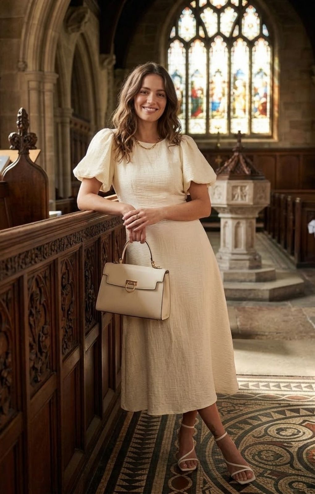 Rent Nobody's Child Cream Puff Sleeve Zora Midaxi Dress | Hirestreet
