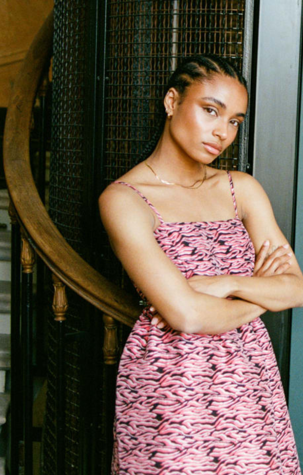 Nobody's Child Violette Jacquard Smock Cami Maxi Dress In Abstract Print – dresses by Nobody's Child, available to rent from Hirestreet