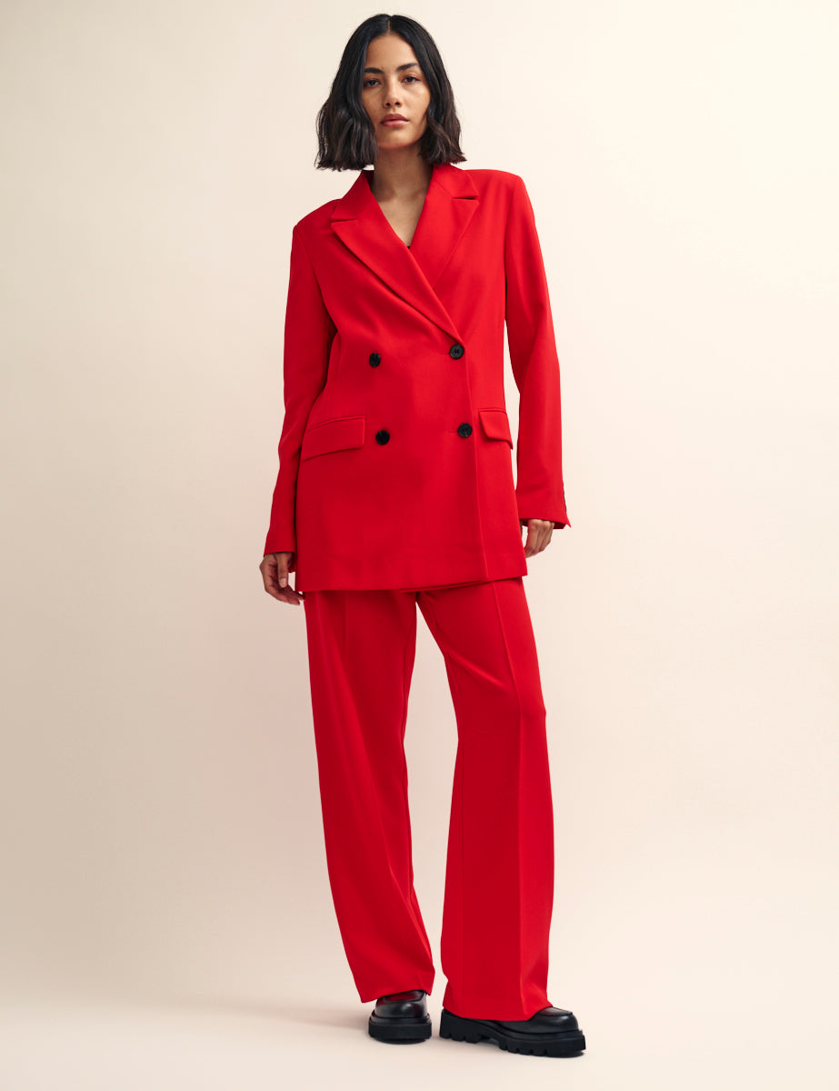 Nobody's Child Fearne Cotton Red Double Breasted Blazer