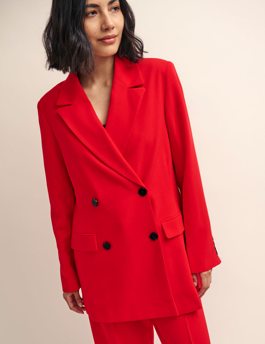 Nobody's Child Fearne Cotton Red Double Breasted Blazer
