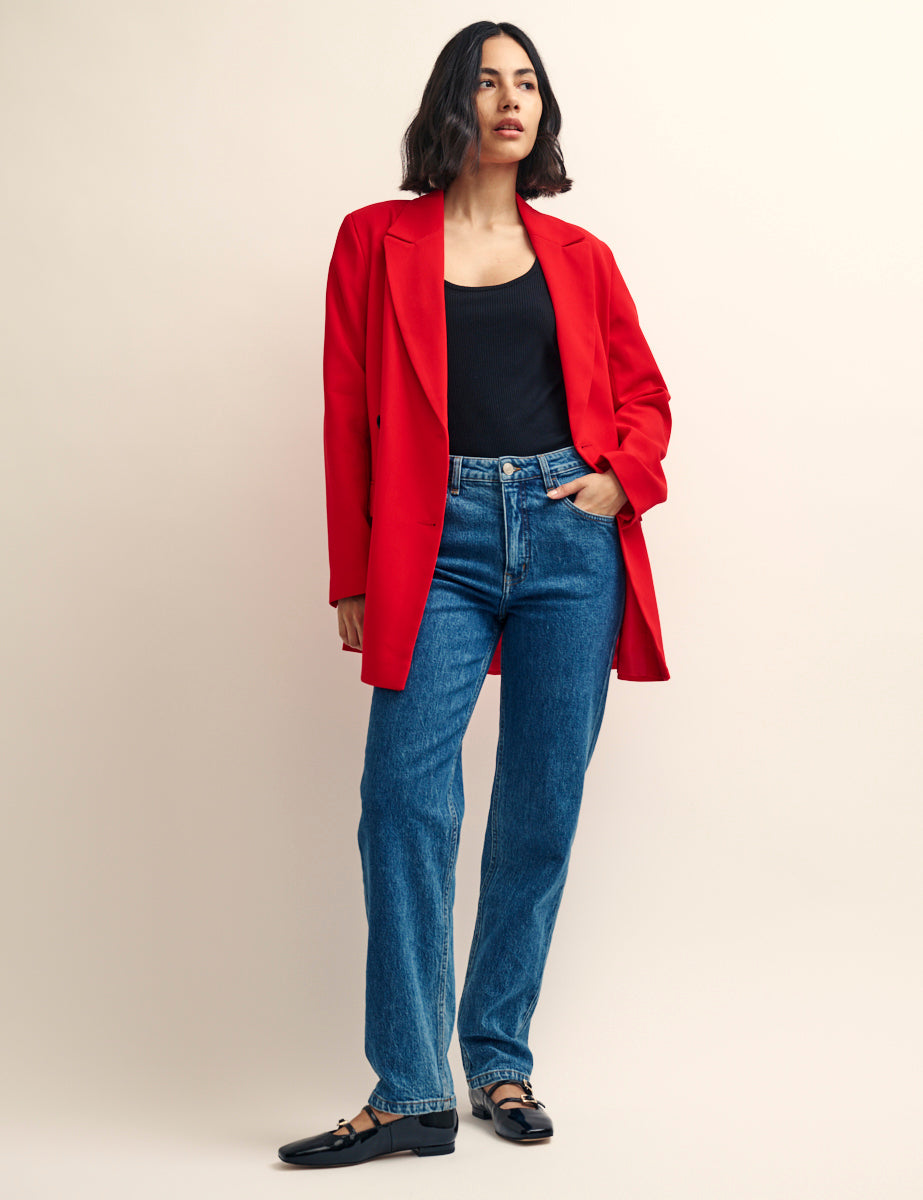 Nobody's Child Fearne Cotton Red Double Breasted Blazer