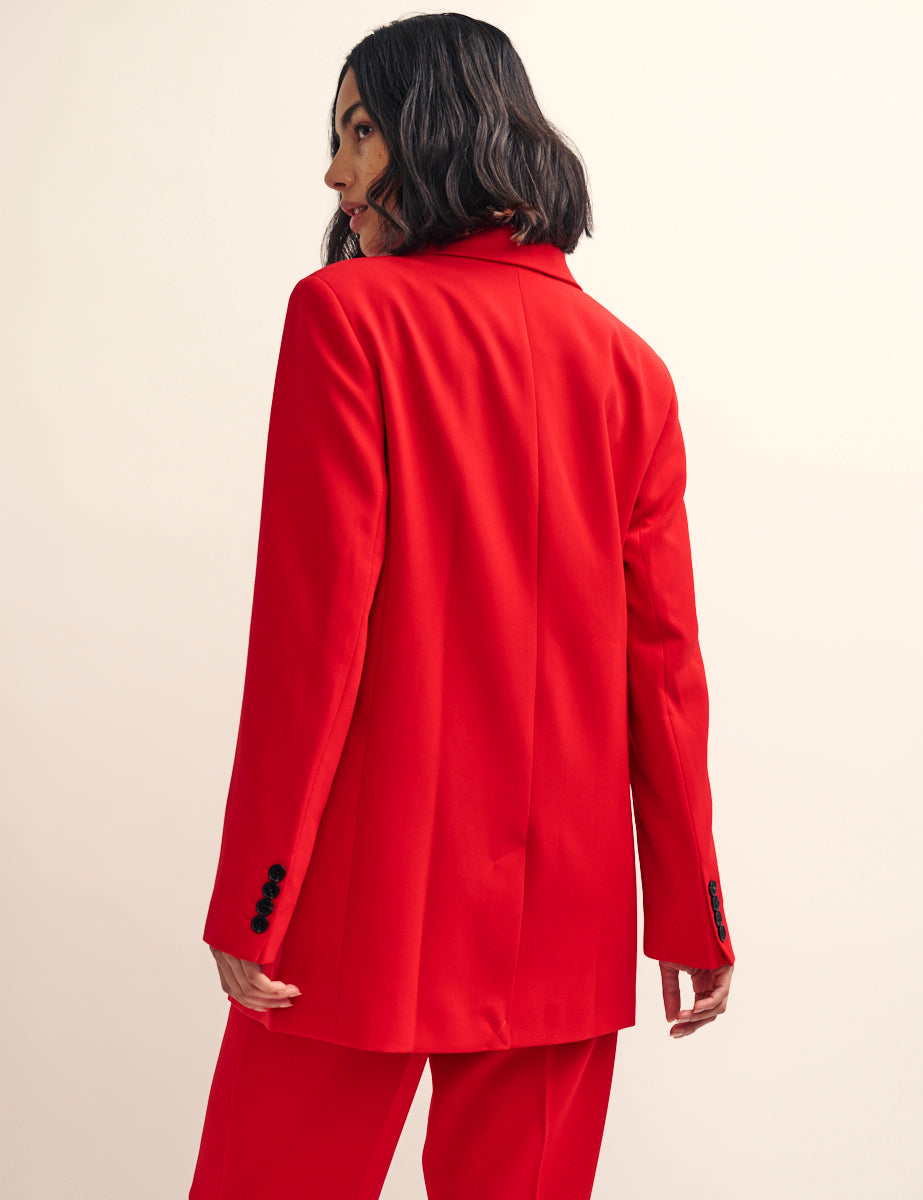 Nobody's Child Fearne Cotton Red Double Breasted Blazer