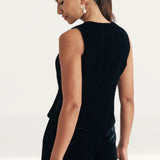 Nobody's Child Black Velvet Waistcoat