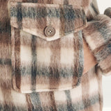 Nobody's Child Brown Check Wool Blend Shirt Jacket