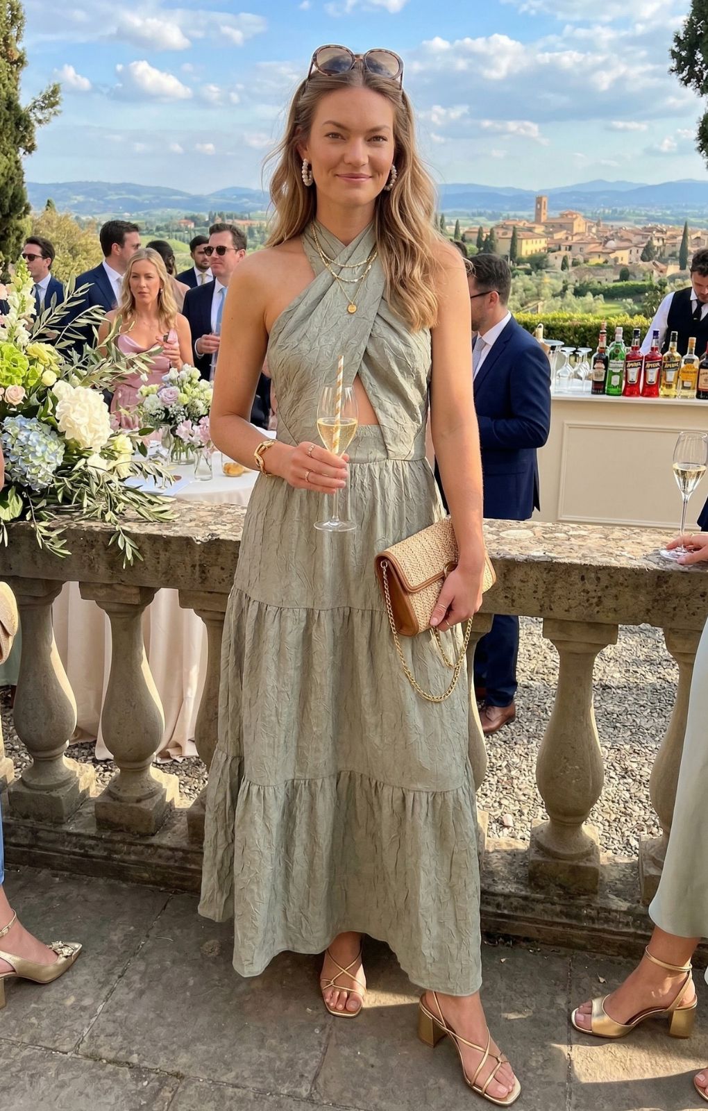 sachin and babi light blue dress Shop Halter Neck Dresses, Halter Neck Maxis & Midis Online main image 1