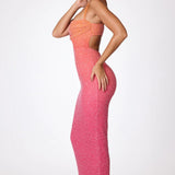 Oh Polly Monte Carlo Embellished Maxi Dress in Red and Orange Ombré – dresses by Oh Polly, available to rent from Hirestreet