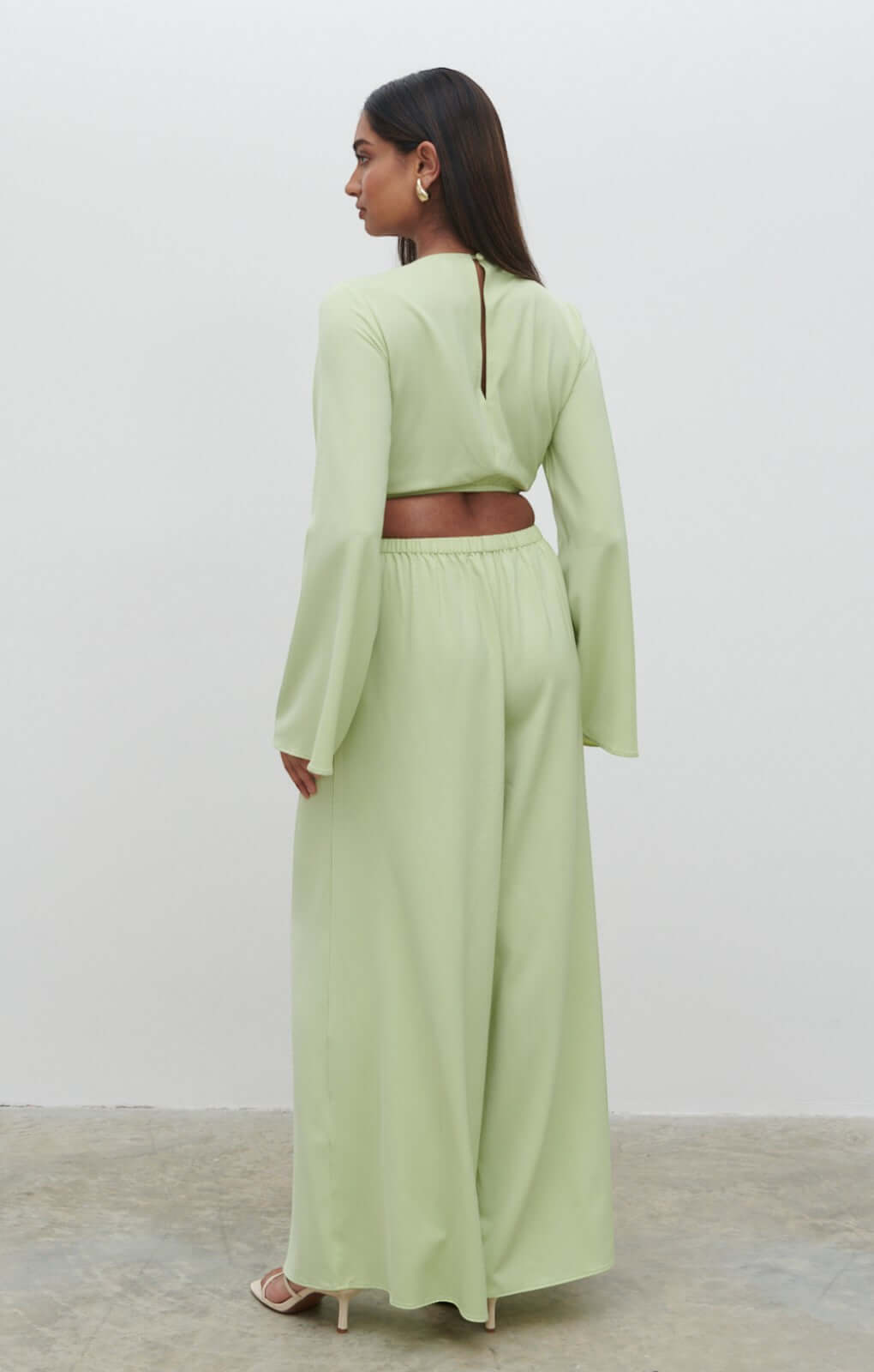 Pretty Lavish Olympia Ring Pistachio Jumpsuit