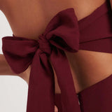 Nobody's Child Burgundy Bandeau Rory Jumpsuit