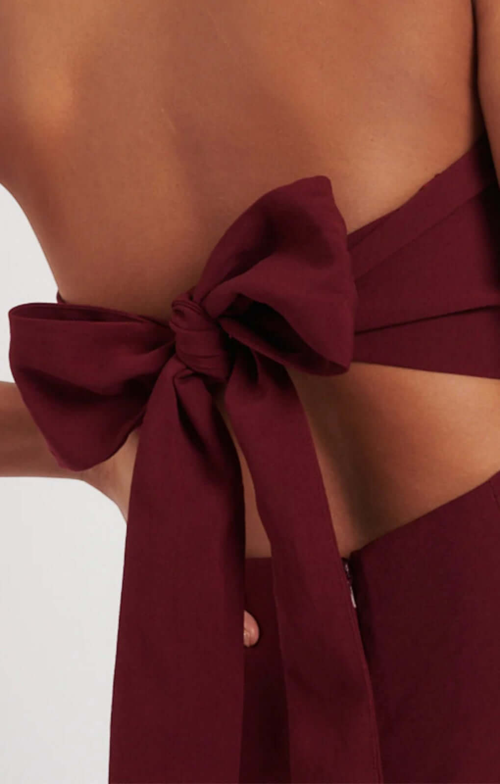 Nobody's Child Burgundy Bandeau Rory Jumpsuit