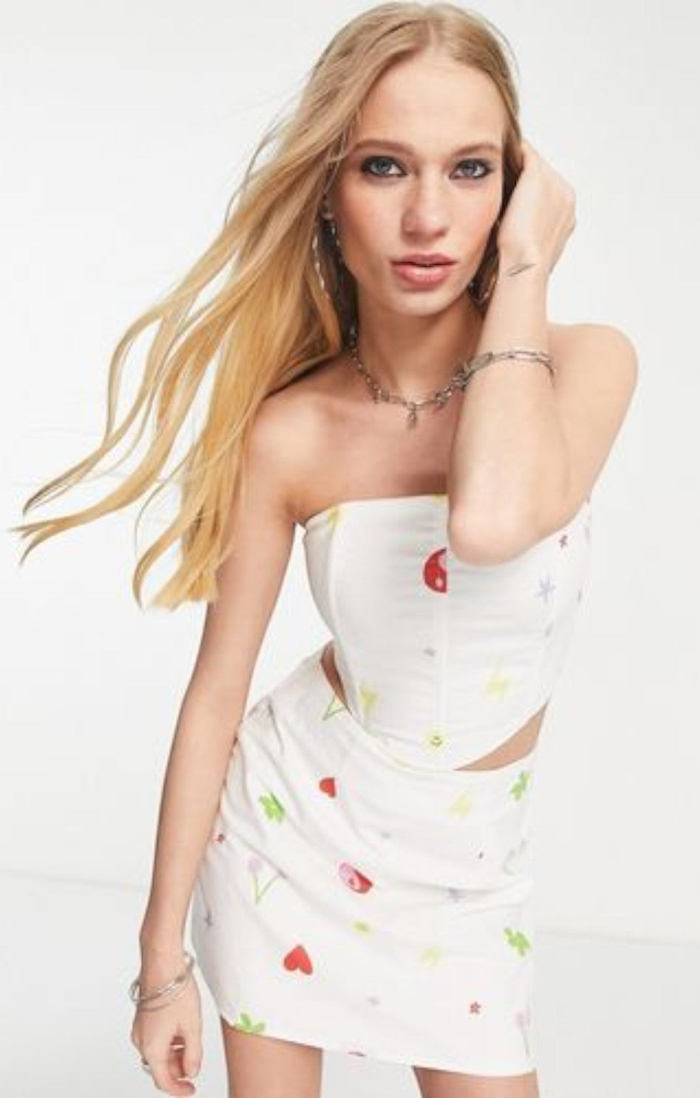 Peppermayo Corset Top In 90s Print – tops by Peppermayo, available to rent from Hirestreet