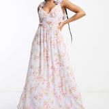 Forever New Ruffle Strap Maxi Dress In Floral – dresses by Forever New, available to rent from Hirestreet