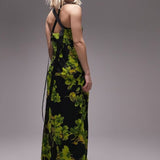 Topshop Floral Print Cami Midi Dress In Multi – dresses by Topshop, available to rent from Hirestreet