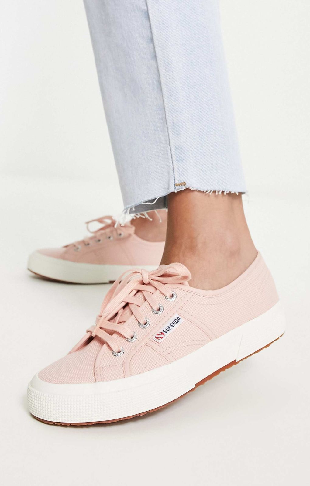 Superga 2790 Flatform Trainers In Pink – shoes by Superga, available to rent from Hirestreet
