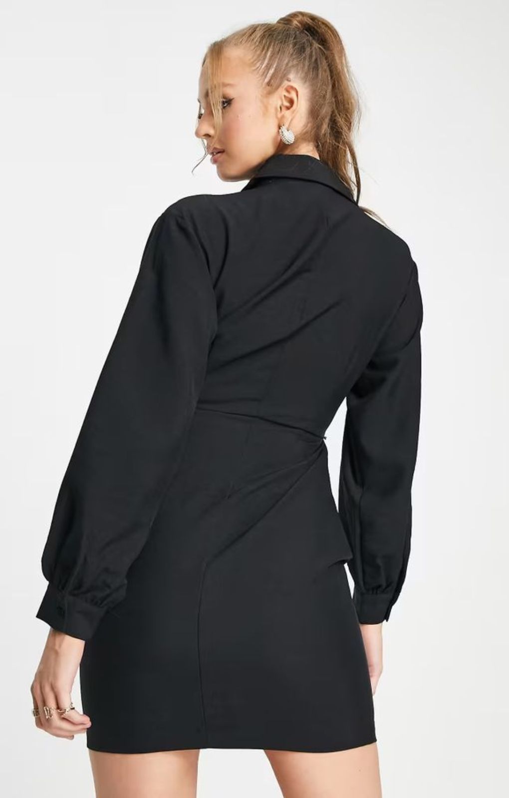 Vero Moda Cut Out Tie Waist Mini Dress In Black – dresses by Vero Moda, available to rent from Hirestreet