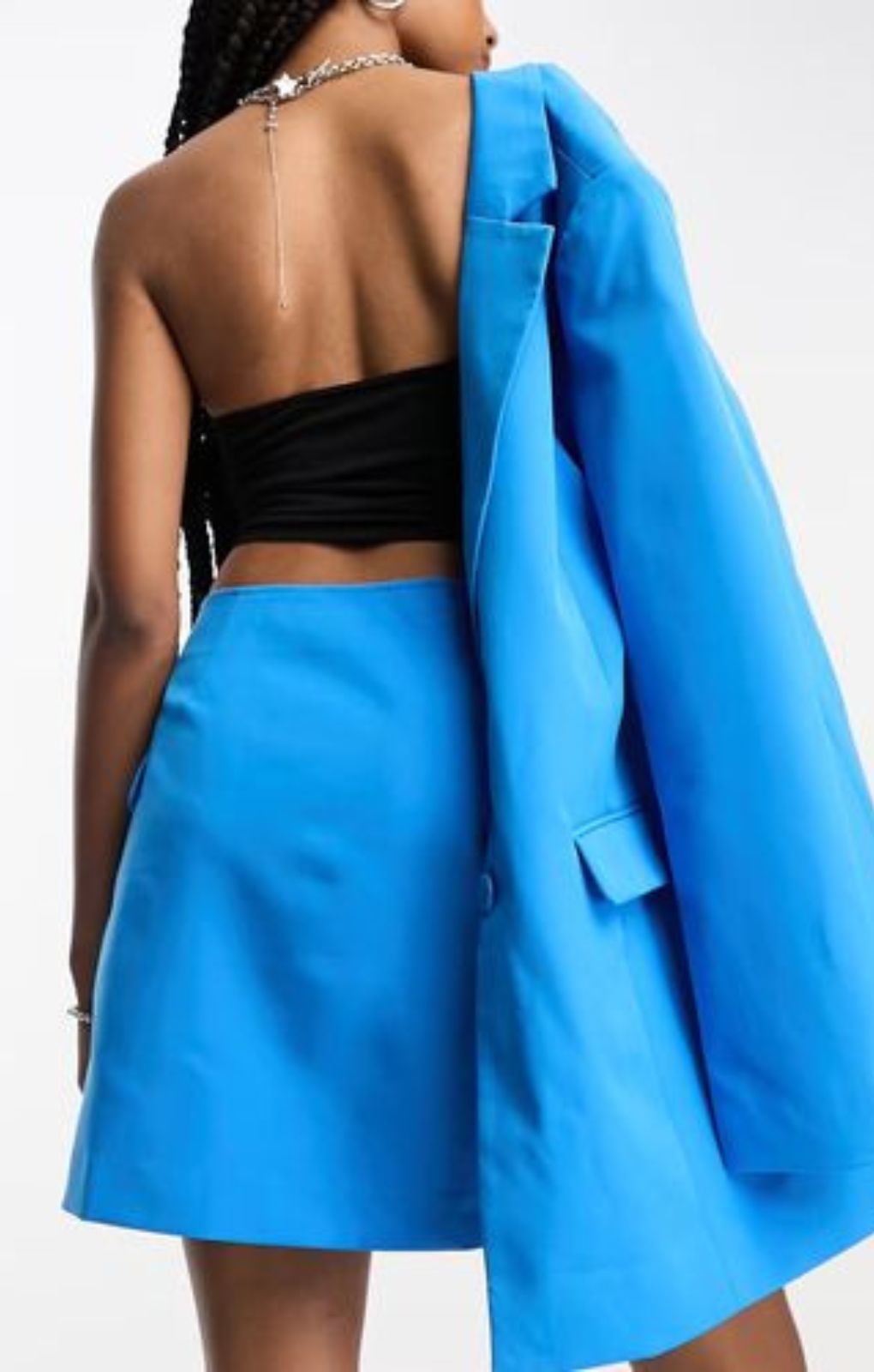 Only Tall Wrap Mini Skirt In Bright Blue – skirts by ONLY Tall, available to rent from Hirestreet