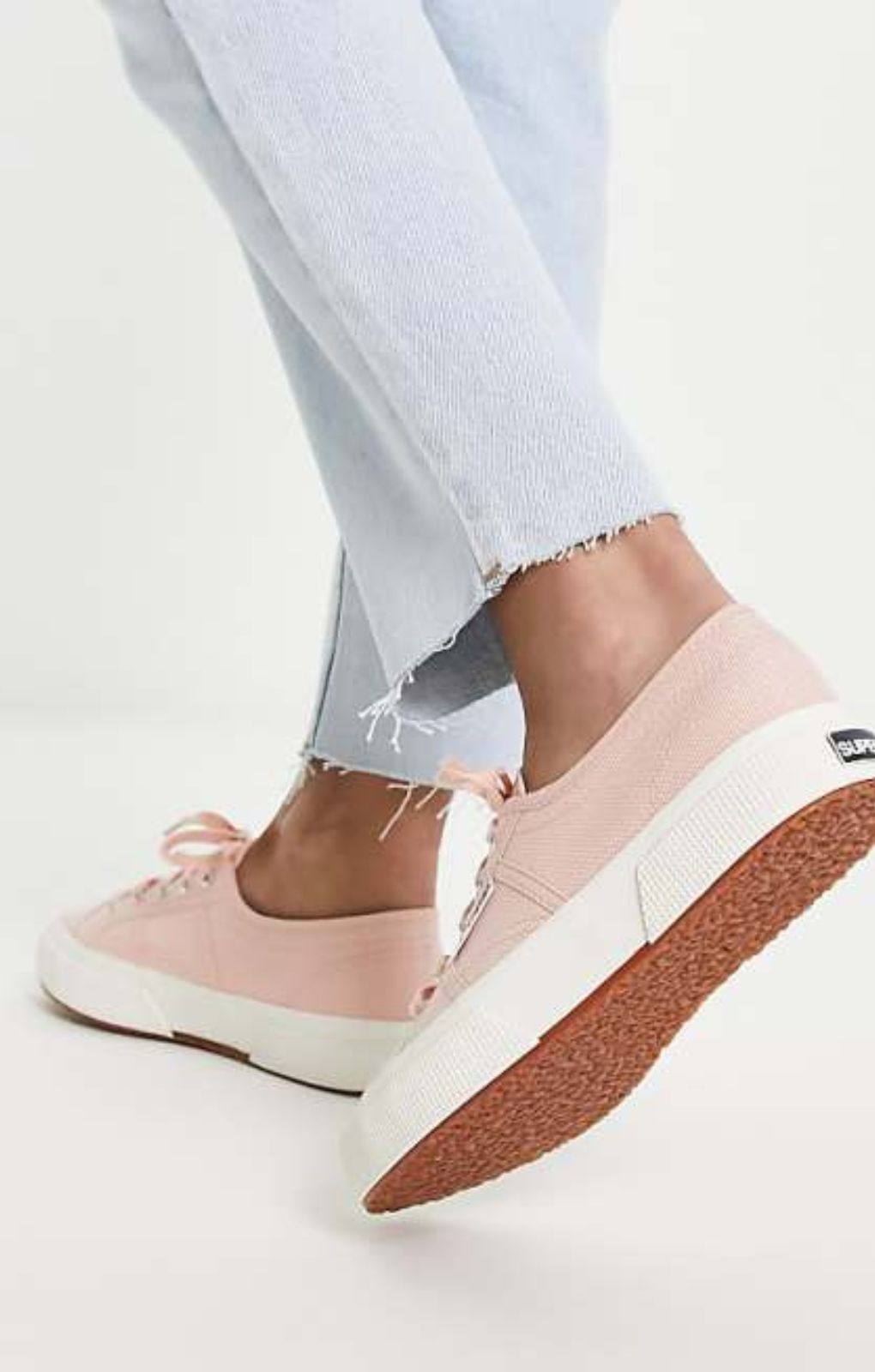Superga 2790 Flatform Trainers In Pink – shoes by Superga, available to rent from Hirestreet