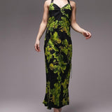 Topshop Floral Print Cami Midi Dress In Multi – dresses by Topshop, available to rent from Hirestreet