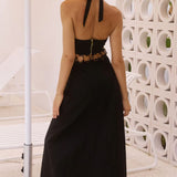 Runaway the Label Rafina Black Cut Out Maxi Dress