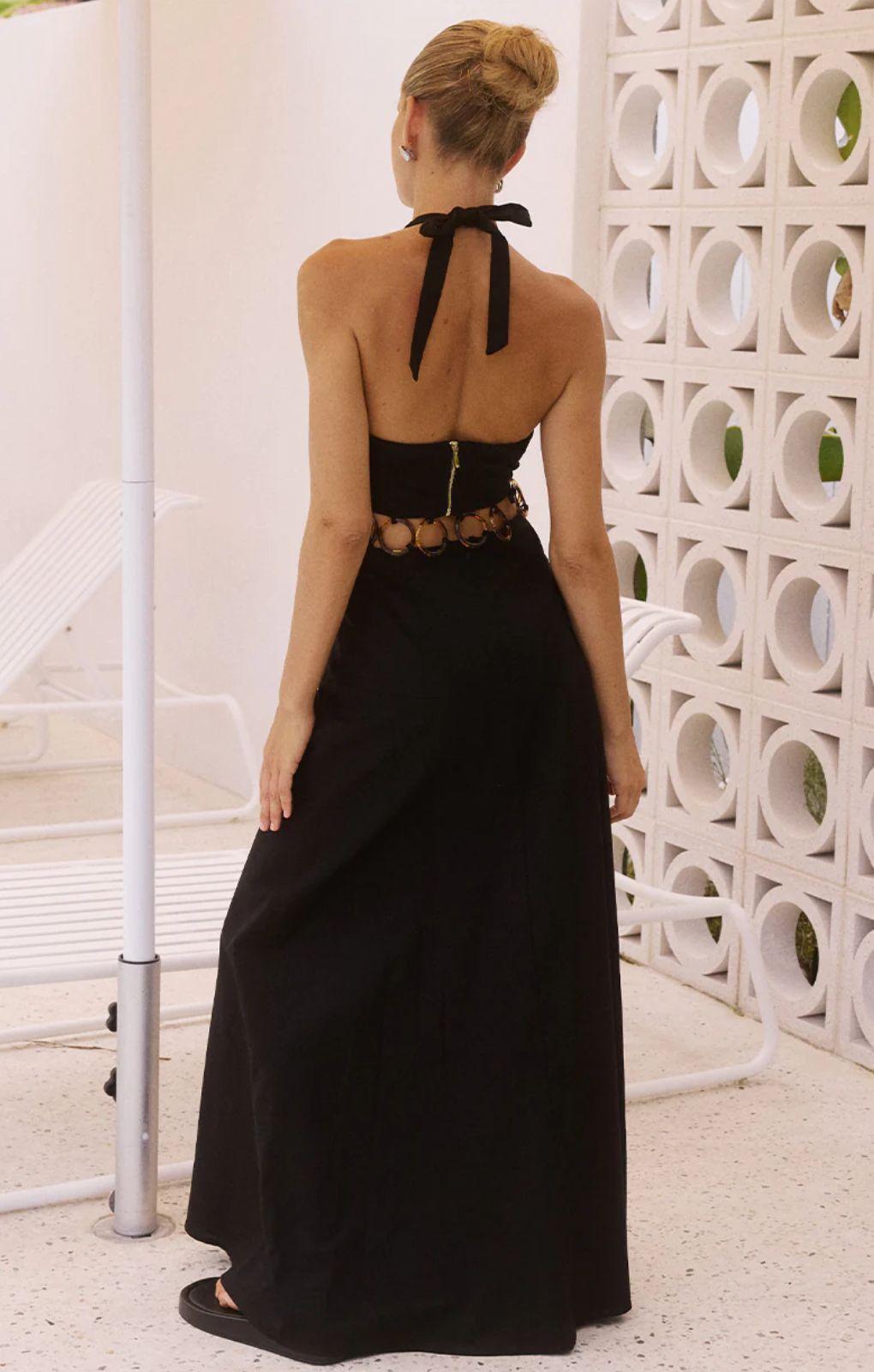 Runaway the Label Rafina Black Cut Out Maxi Dress