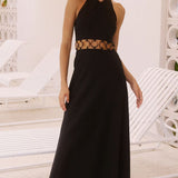 Runaway the Label Rafina Black Cut Out Maxi Dress