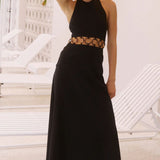 Runaway the Label Rafina Black Cut Out Maxi Dress