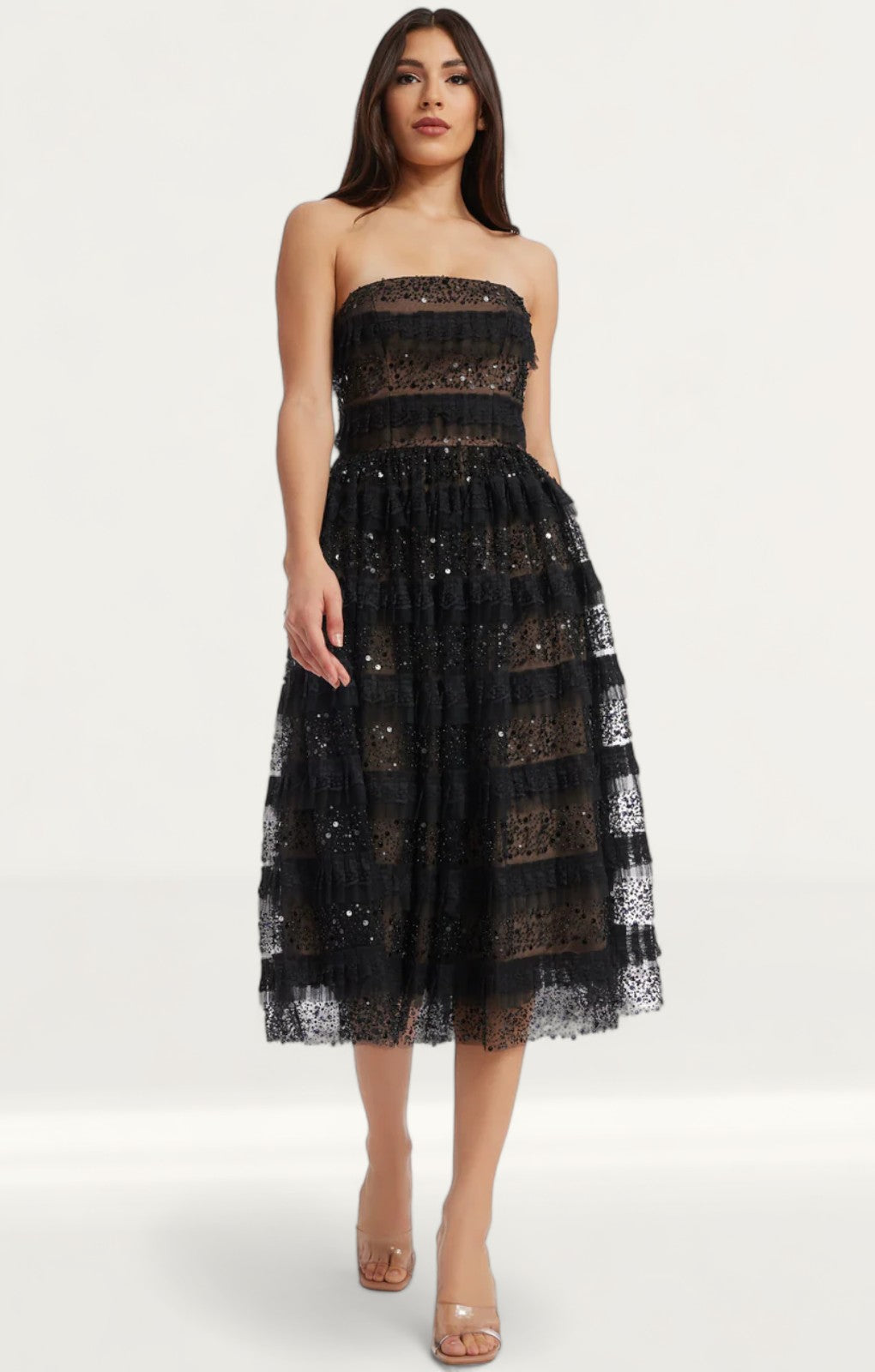 Dress The Population Black Ruby Dress - Main Image