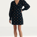 Nobody's Child Black Cord Embroidered Rigga Mini Dress