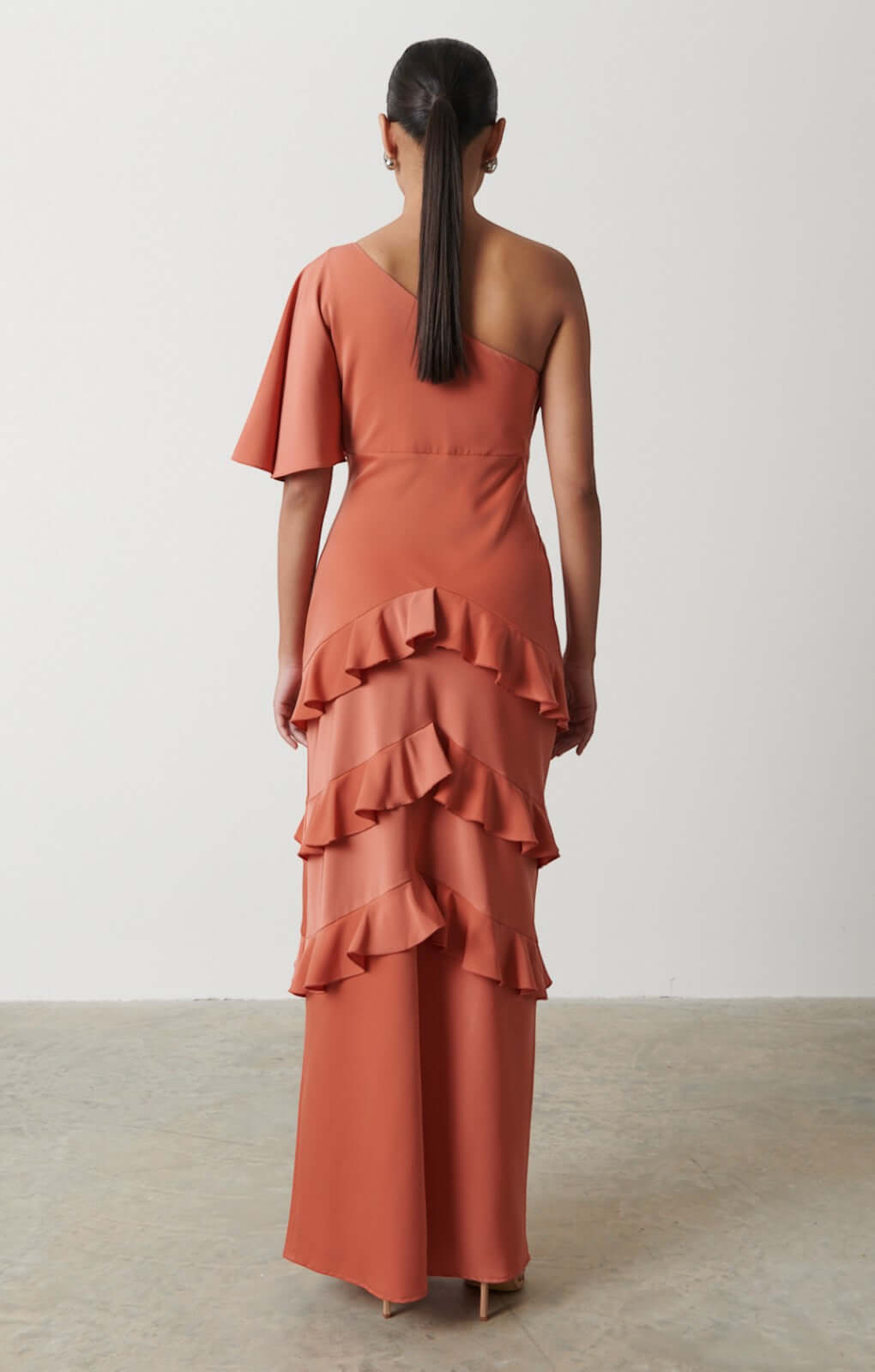 Pretty Lavish Romilly Terracotta Maxi Dress