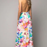 Roserry Havana Maxi Jersey Dress In Provence Print
