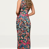 Roserry Mallorca Sleeveless Jersey Maxi Dress In Barcelona Print