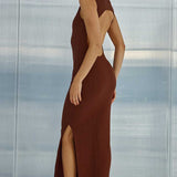 Runaway The Label Chocolate Hudson Midi Dress
