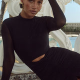 Runaway The Label Juni Black Maxi Dress