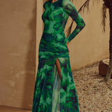 Runaway The Label Lucinda Green Maxi Dress