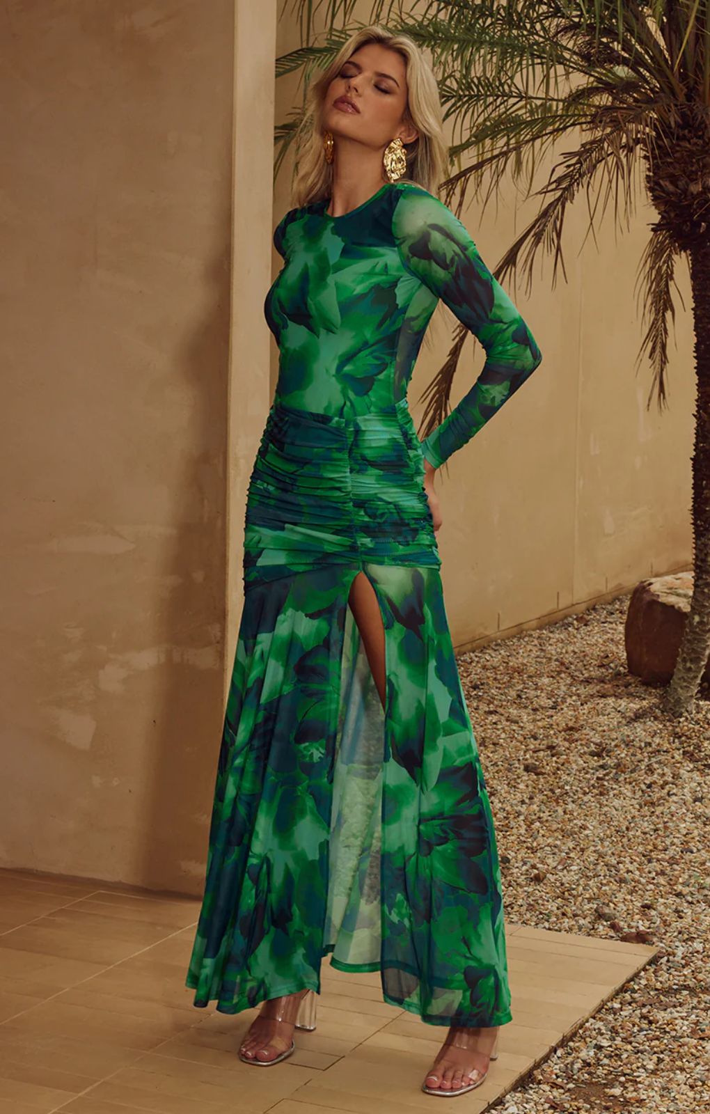 Runaway The Label Lucinda Green Maxi Dress