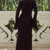 Runaway The Label Sari Black Maxi Dress