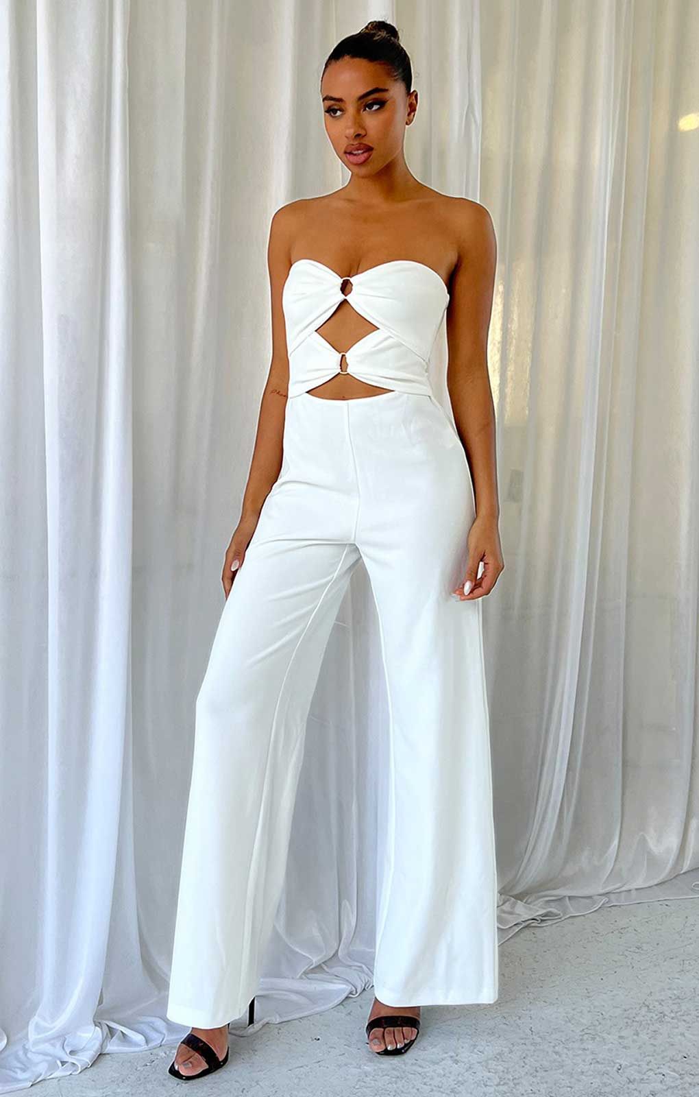 Runaway The Label White Joslin Jumpsuit