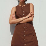 Seven Wonders Stella Mini Dress in Chocolate