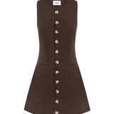 Seven Wonders Stella Mini Dress in Chocolate