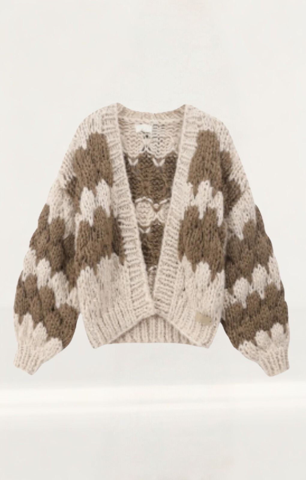 Kiwi & Co Hugs and Kisses Cardigan in Latte