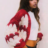 Kiwi & Co Candy Cane Kisses Cardigan