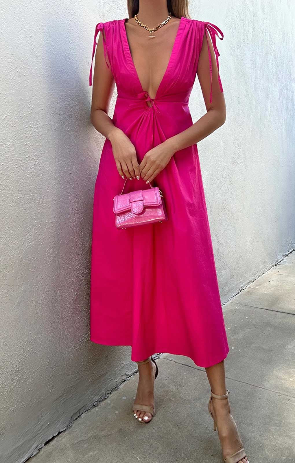 Seven Wonders Fuchsia Tahoe Midi Dress