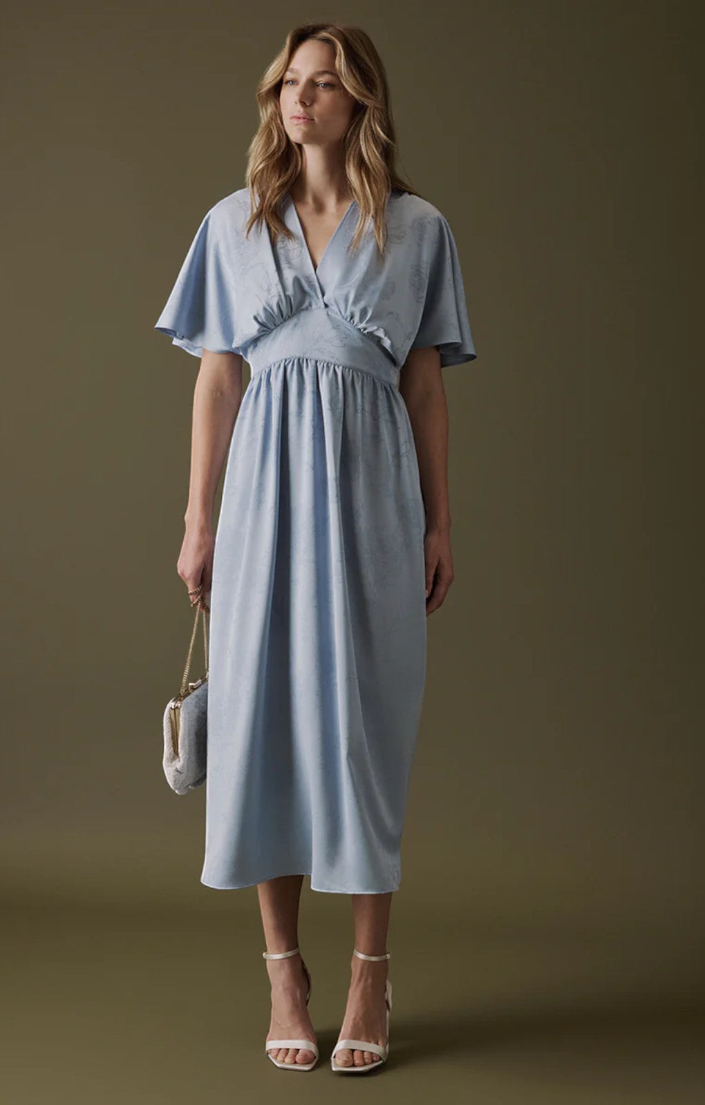 Nobody's Child Blue Lorelai Midaxi Dress – dresses by Nobody's Child, available to rent from Hirestreet