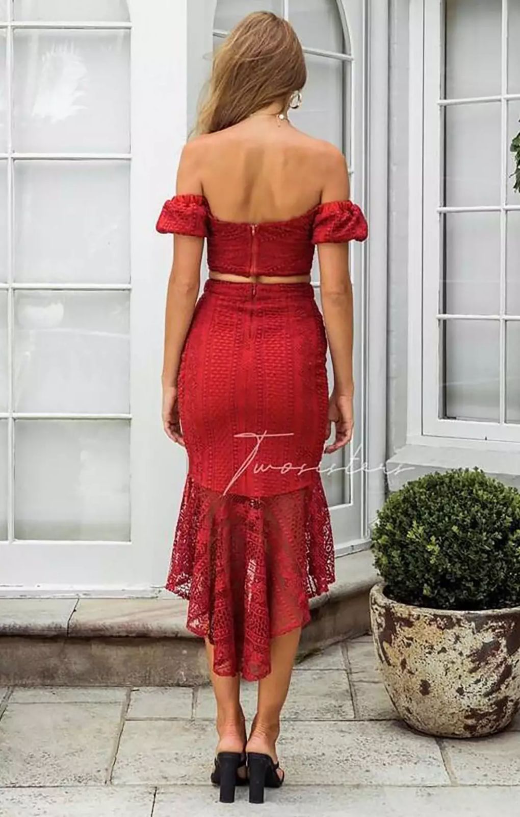 TwoSisters The Label Serena Set In Burnt Orange