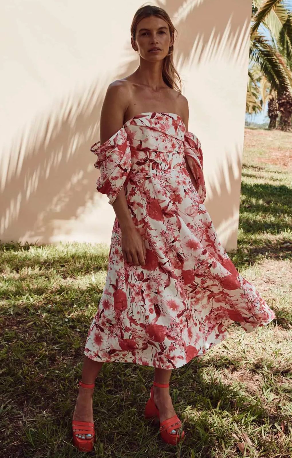 talulah infatuation midi dress Talulah - Infatuation Midi Dress - Blue Floral
