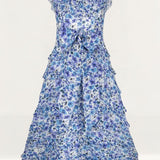 Talulah Petula Blue Floral Midi Dress