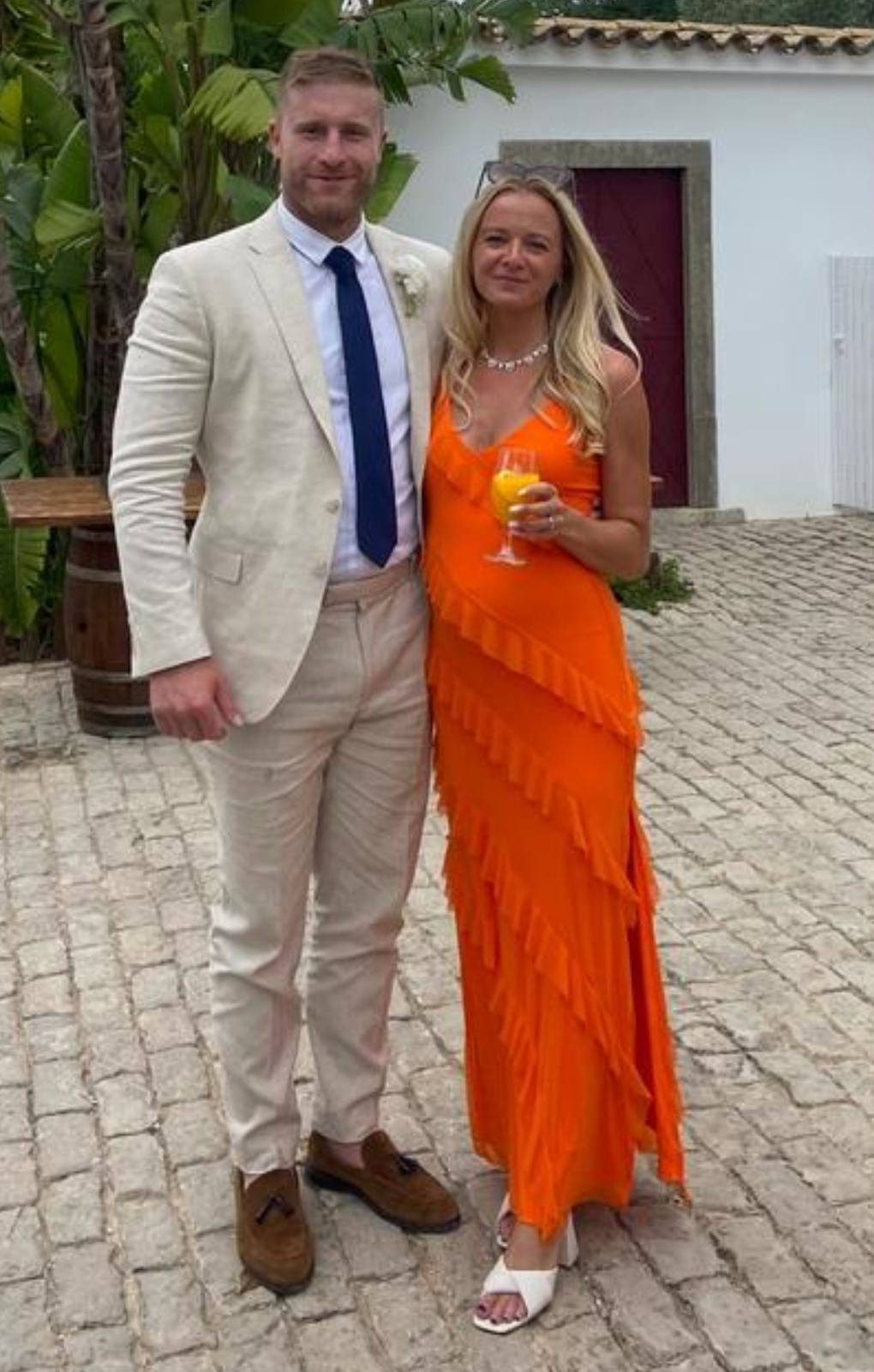 Runaway the Label Beloved Orange Ruffle Maxi Dress